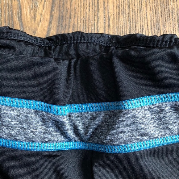 🎄 Guilty tights black  with blue stripes SZ L - Picture 4 of 6